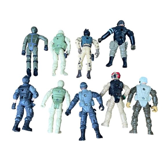 Lot of 9 Military Soldiers 4” Combat Action Figures Chap Mei Wuh Tung Unbranded - Picture 7 of 15